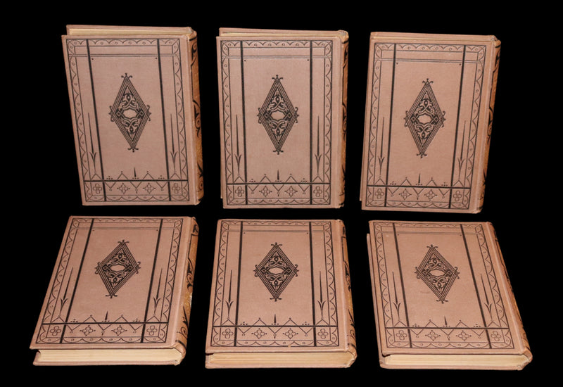 1877 Scarce Book Set - Hans Christian Andersen - 91 FAIRY TALES. Andersen's Library Illustrated.