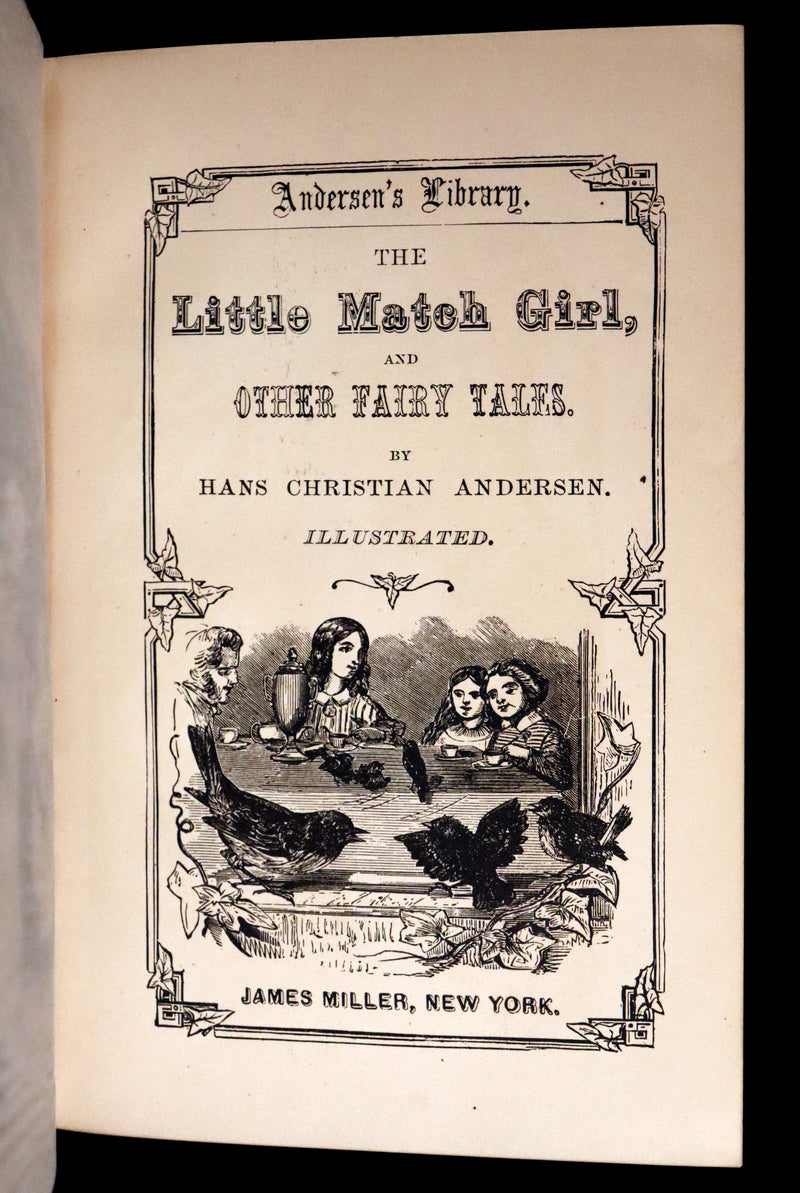 1877 Scarce Book Set - Hans Christian Andersen - 91 FAIRY TALES. Andersen's Library Illustrated.