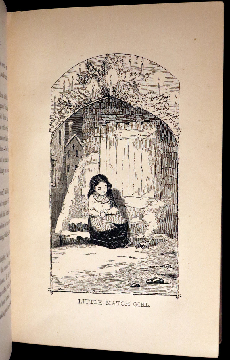 1877 Scarce Book Set - Hans Christian Andersen - 91 FAIRY TALES. Andersen's Library Illustrated.