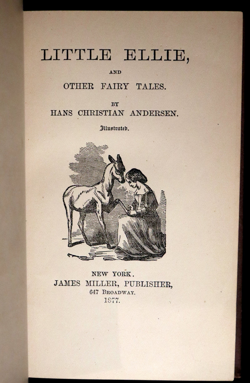 1877 Scarce Book Set - Hans Christian Andersen - 91 FAIRY TALES. Andersen's Library Illustrated.