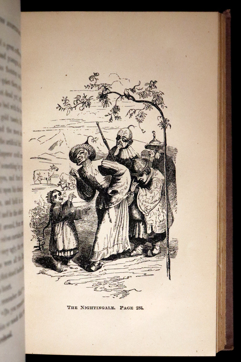 1877 Scarce Book Set - Hans Christian Andersen - 91 FAIRY TALES. Andersen's Library Illustrated.