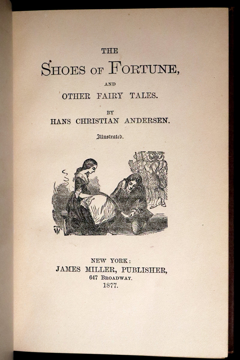 1877 Scarce Book Set - Hans Christian Andersen - 91 FAIRY TALES. Andersen's Library Illustrated.