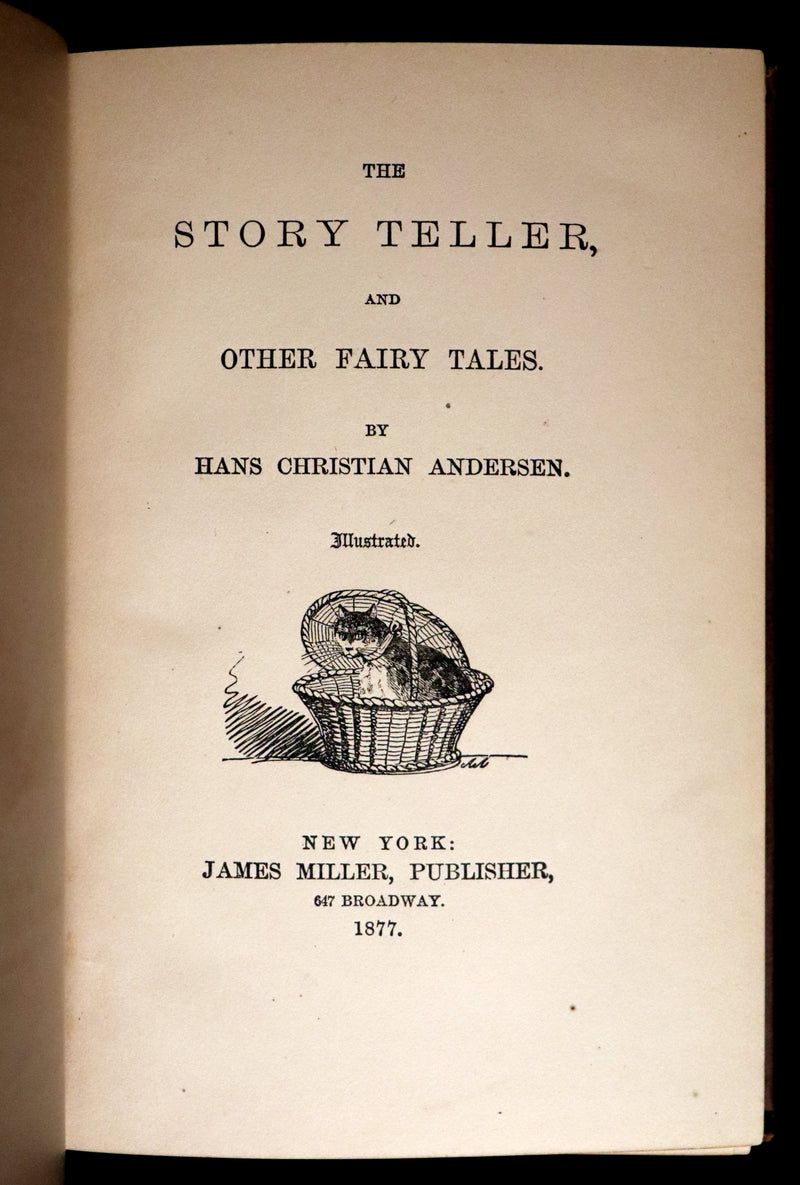 1877 Scarce Book Set - Hans Christian Andersen - 91 FAIRY TALES. Andersen's Library Illustrated.