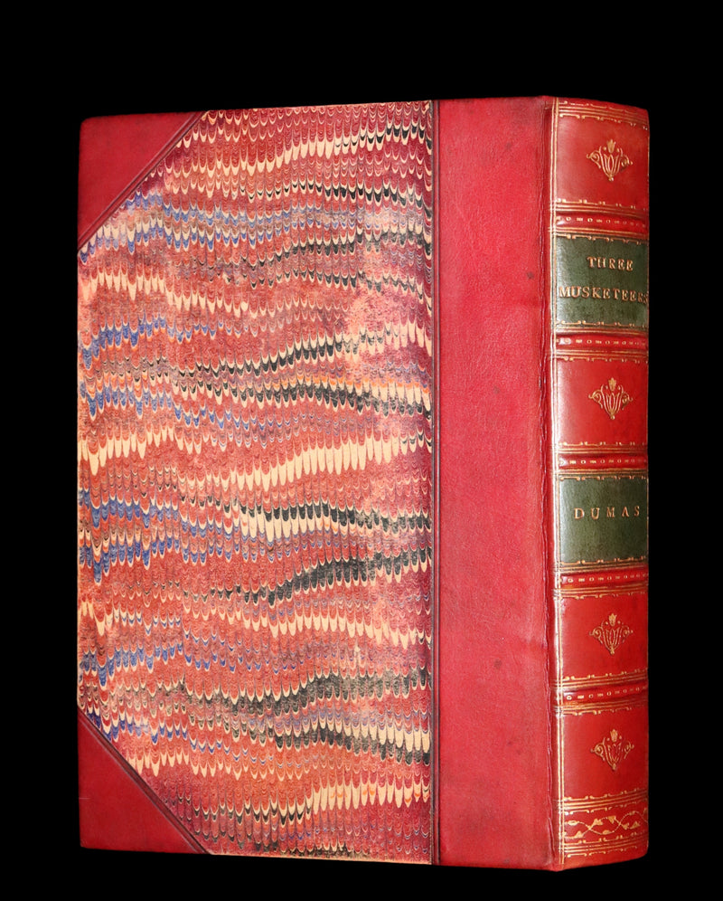 1895 Rare Book - The Three Musketeers by Alexandre Dumas illustrated by Maurice Leloir.