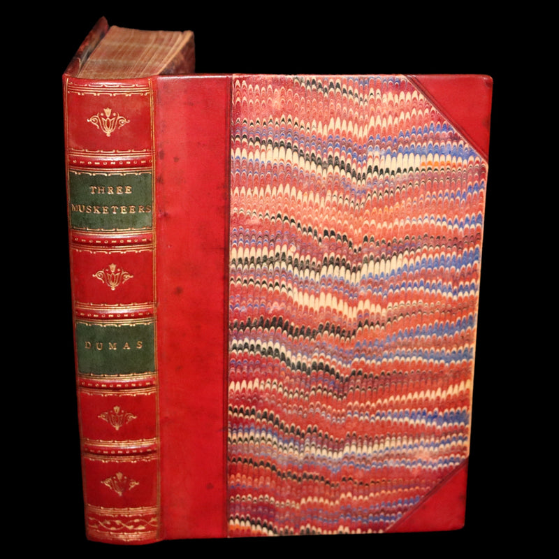 1895 Rare Book - The Three Musketeers by Alexandre Dumas illustrated by Maurice Leloir.