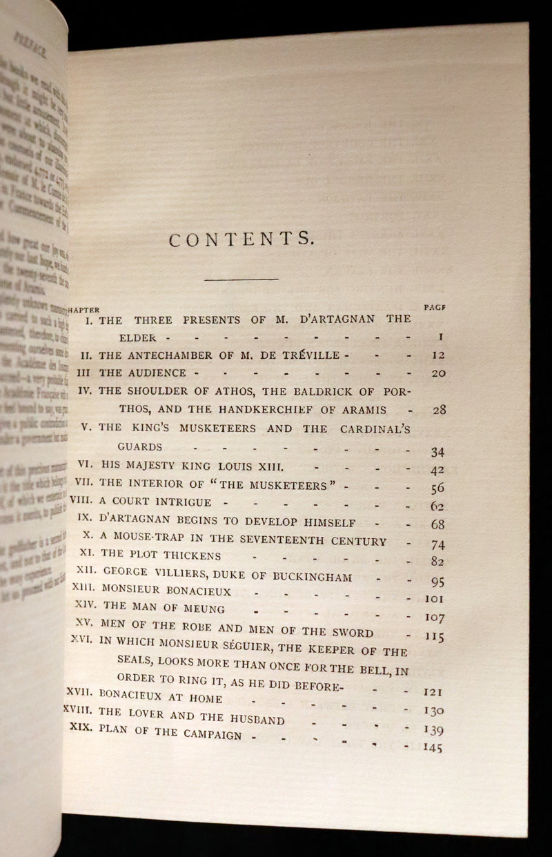 1895 Rare Book - The Three Musketeers by Alexandre Dumas illustrated by Maurice Leloir.
