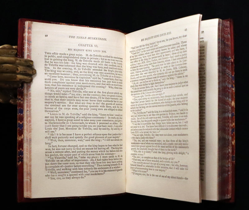 1895 Rare Book - The Three Musketeers by Alexandre Dumas illustrated by Maurice Leloir.