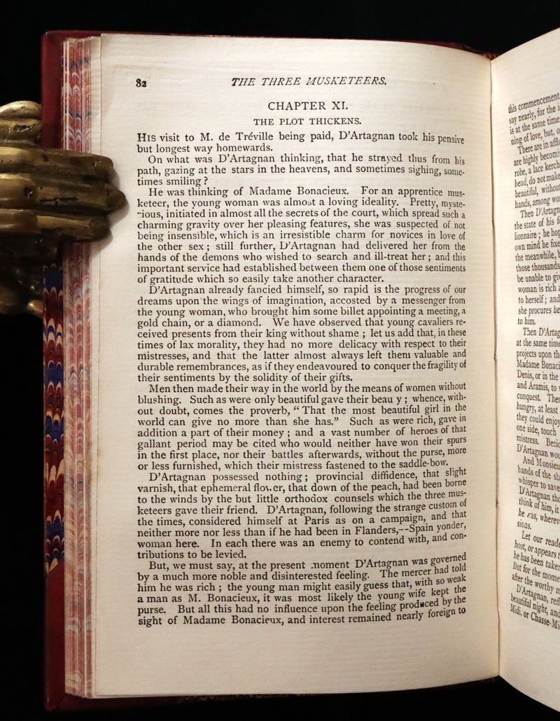 1895 Rare Book - The Three Musketeers by Alexandre Dumas illustrated by Maurice Leloir.
