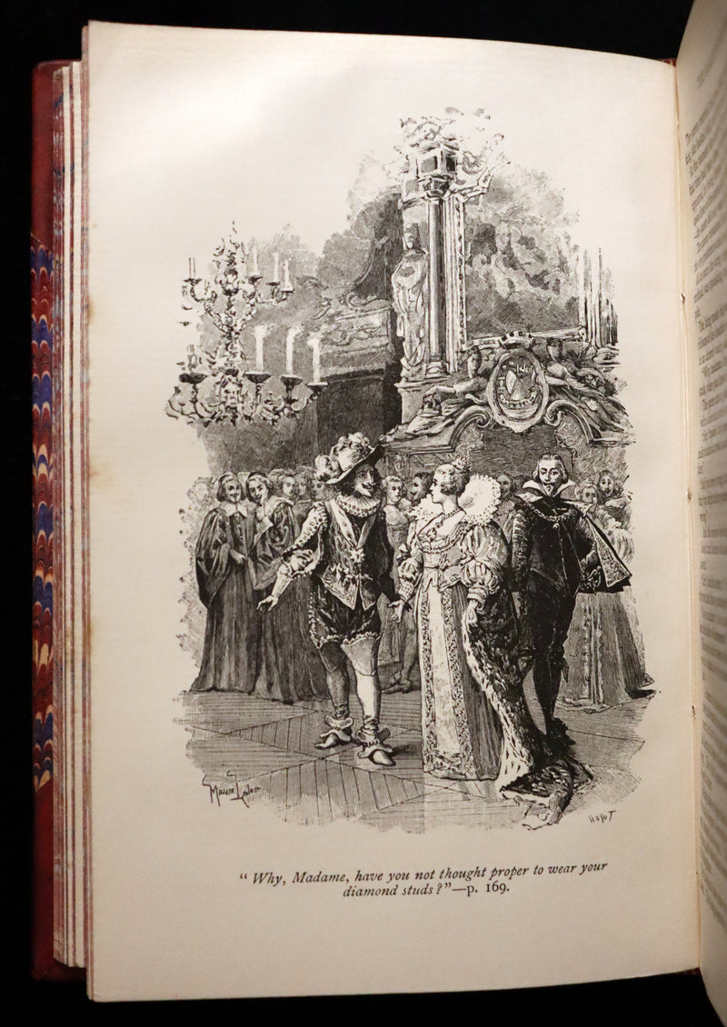 1895 Rare Book - The Three Musketeers by Alexandre Dumas illustrated by Maurice Leloir.