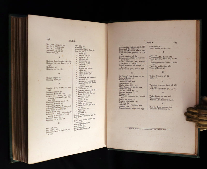 1914 Scarce Gardening Book - ROSES AND ROSE GARDENS by Walter P. Wright.