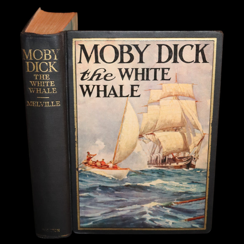 1931 Rare First Edition - Moby Dick or The White Whale by Herman Melville, illustrated by Anton Otto Fischer.