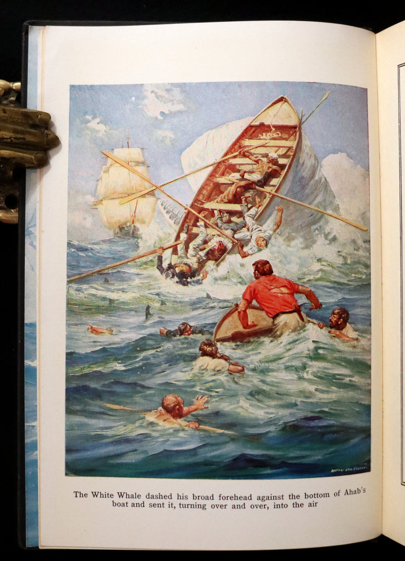 1931 Rare First Edition - Moby Dick or The White Whale by Herman Melville, illustrated by Anton Otto Fischer.