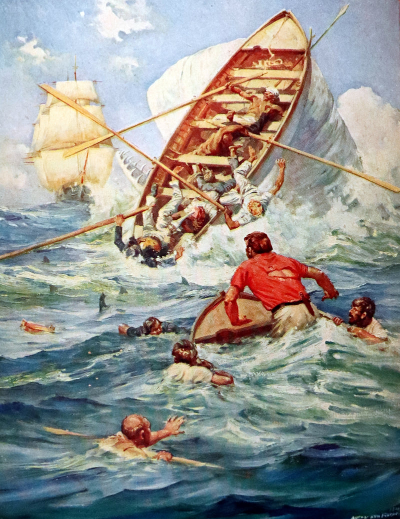 1931 Rare First Edition - Moby Dick or The White Whale by Herman Melville, illustrated by Anton Otto Fischer.