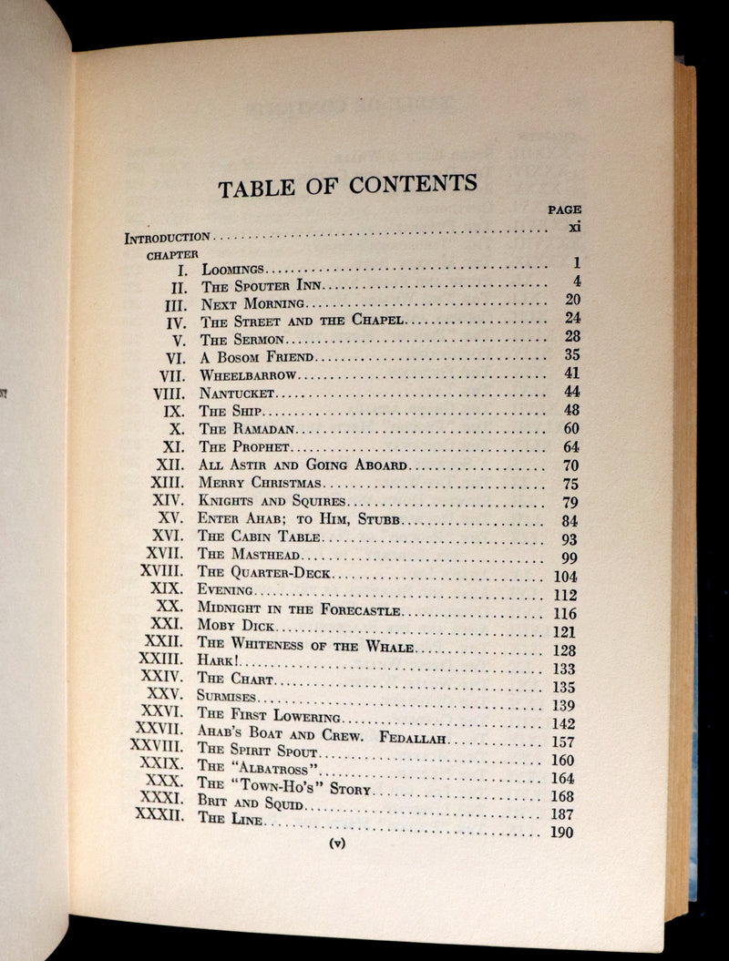 1931 Rare First Edition - Moby Dick or The White Whale by Herman Melville, illustrated by Anton Otto Fischer.