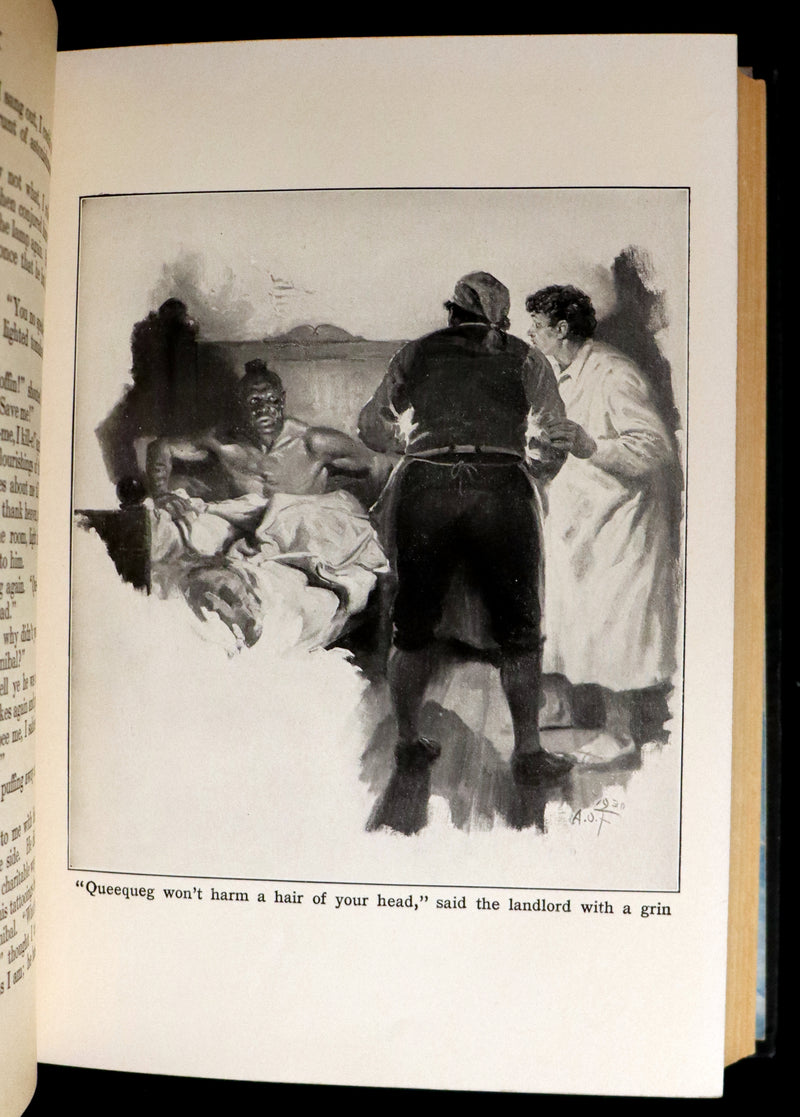 1931 Rare First Edition - Moby Dick or The White Whale by Herman Melville, illustrated by Anton Otto Fischer.