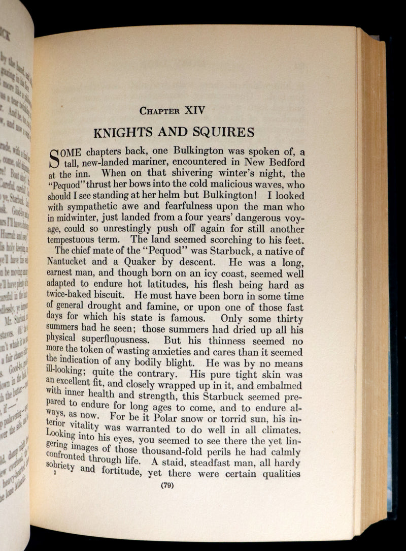 1931 Rare First Edition - Moby Dick or The White Whale by Herman Melville, illustrated by Anton Otto Fischer.