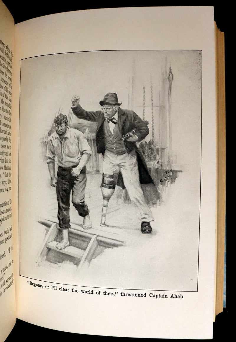 1931 Rare First Edition - Moby Dick or The White Whale by Herman Melville, illustrated by Anton Otto Fischer.