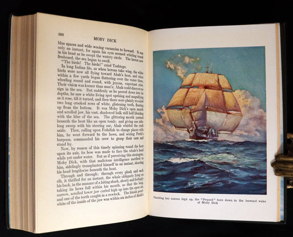1931 Rare First Edition - Moby Dick or The White Whale by Herman Melville, illustrated by Anton Otto Fischer.