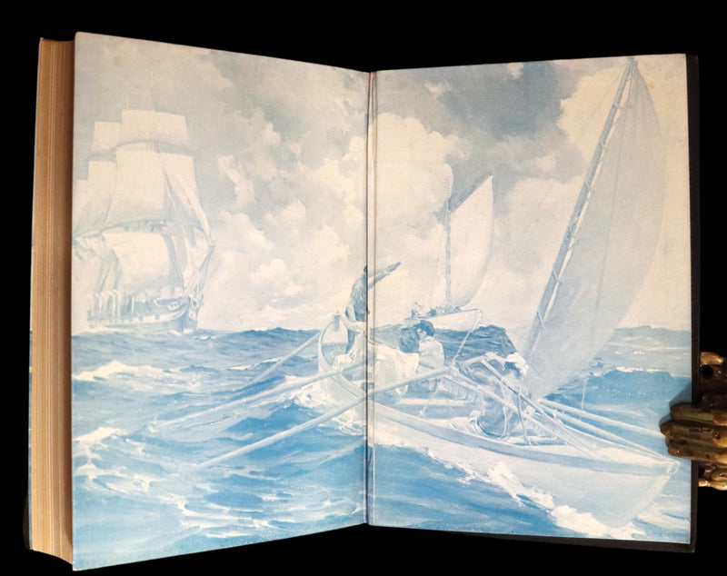 1931 Rare First Edition - Moby Dick or The White Whale by Herman Melville, illustrated by Anton Otto Fischer.
