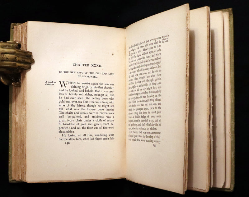 1895 Scarce First US Edition - The WOOD BEYOND THE WORLD by Pre-Raphaelite William Morris.