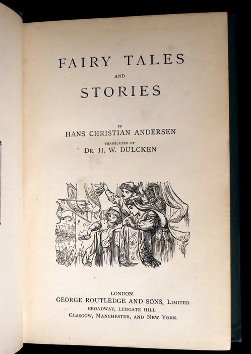 1890 Rare Book - Hans Christian Andersen - Eighty FAIRY TALES and Stories. Illustrated.