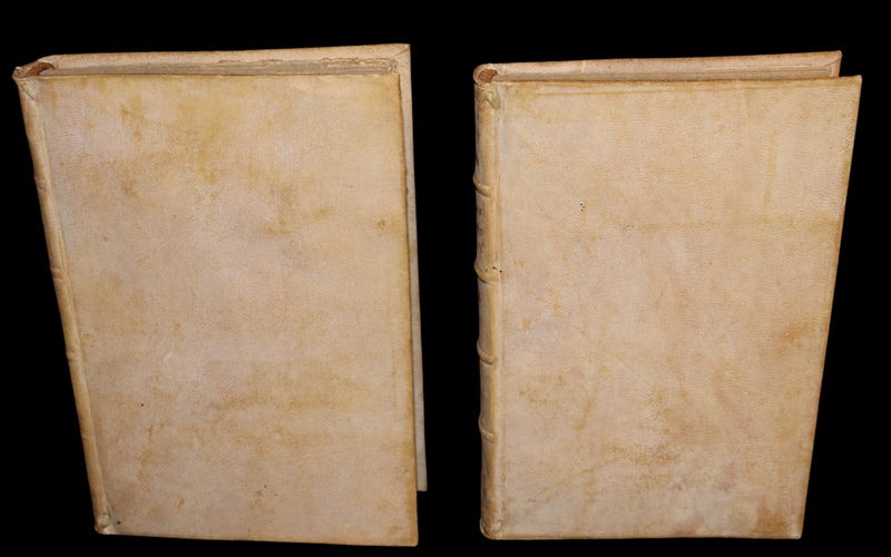 1761 Rare Latin vellum First Edition Book Set -  Ecclesiasticæ Historiæ Breviarium by Italian Augustinian theologian Giovanni Lorenzo Berti.