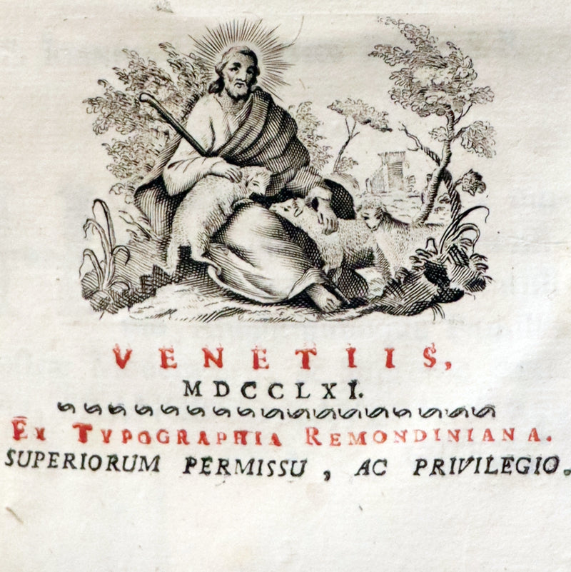1761 Rare Latin vellum First Edition Book Set -  Ecclesiasticæ Historiæ Breviarium by Italian Augustinian theologian Giovanni Lorenzo Berti.