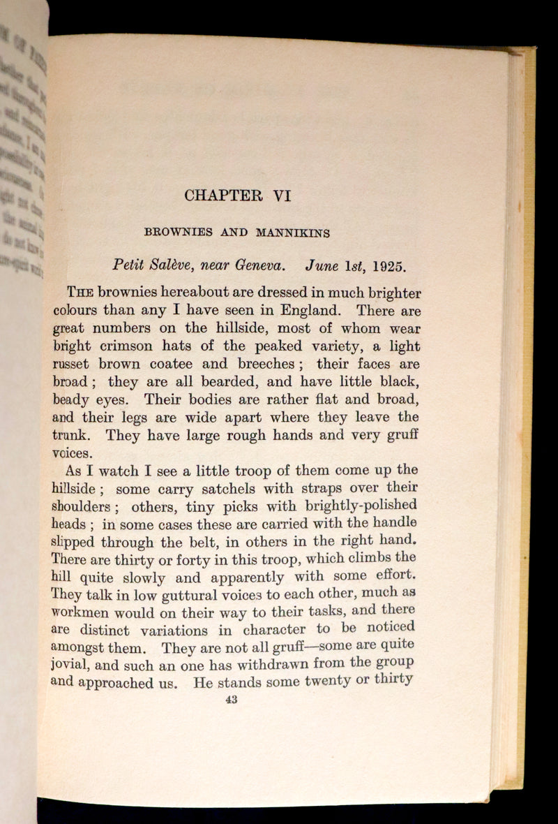 1927 Rare First Edition - THE KINGDOM OF FAERIE (Fairies) by Geoffrey Hodson. Sylphs, Gnome, Deva, Brownies, Mannikins,...