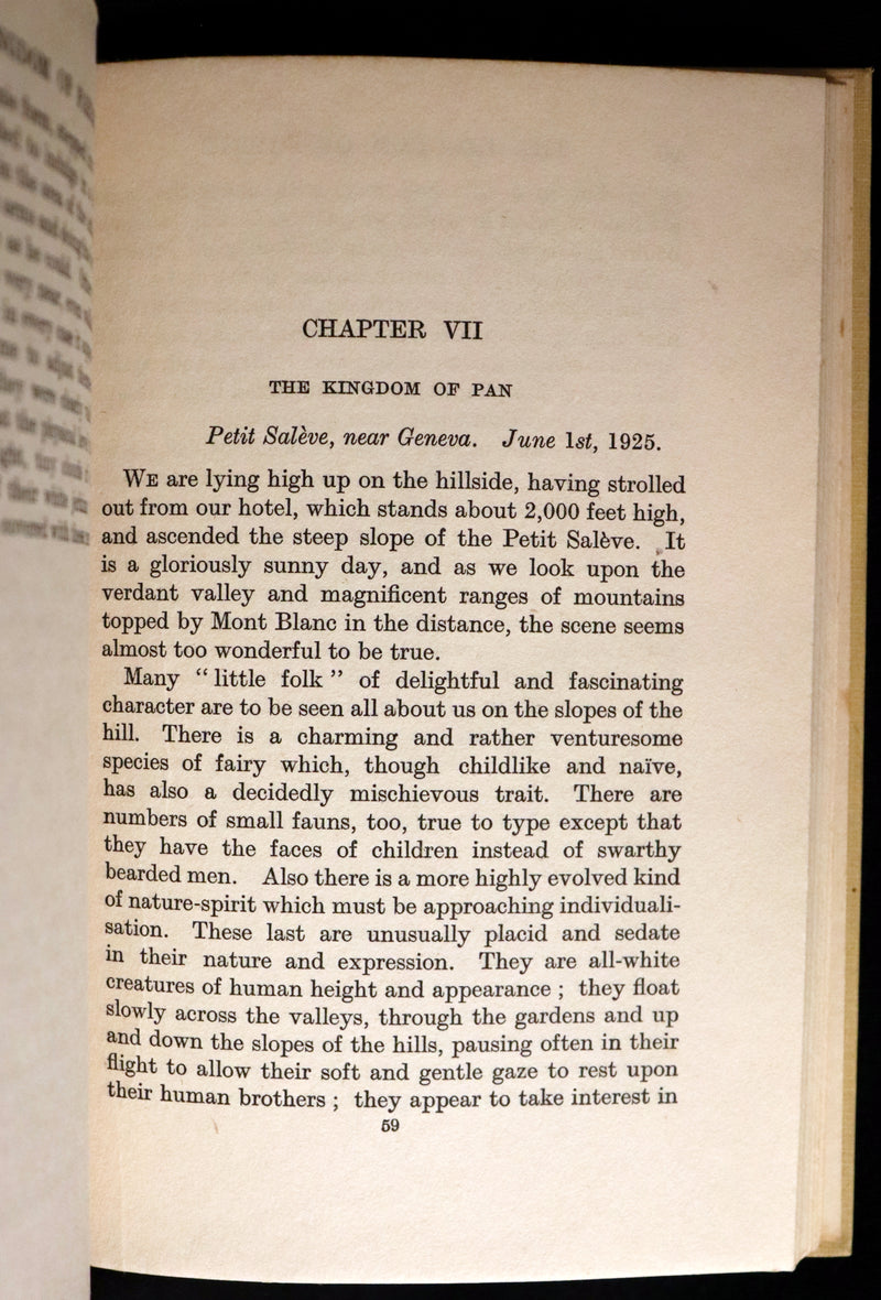 1927 Rare First Edition - THE KINGDOM OF FAERIE (Fairies) by Geoffrey Hodson. Sylphs, Gnome, Deva, Brownies, Mannikins,...