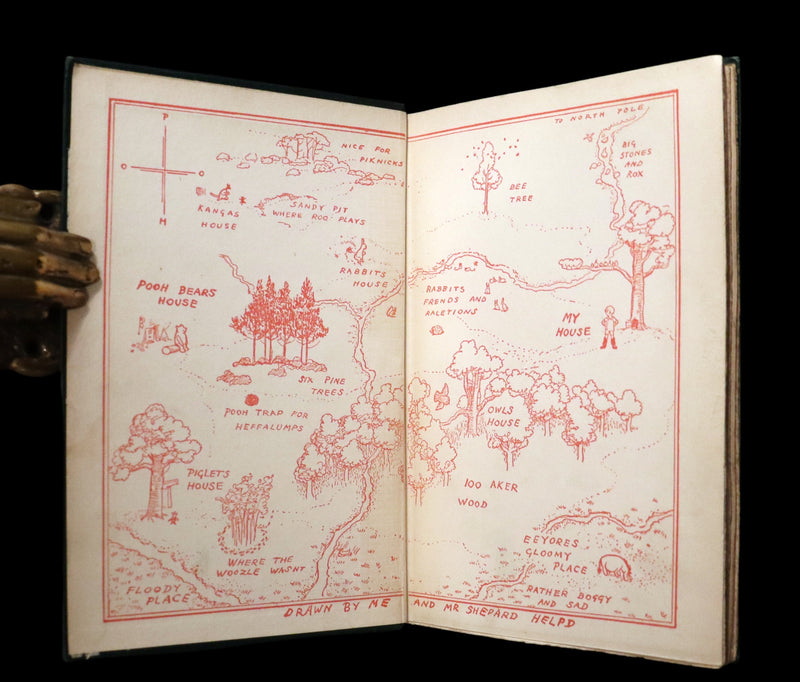 1926 Rare First Edition - WINNIE-THE-POOH by A.A. Milne & Illustrated by E.H. Shepard.