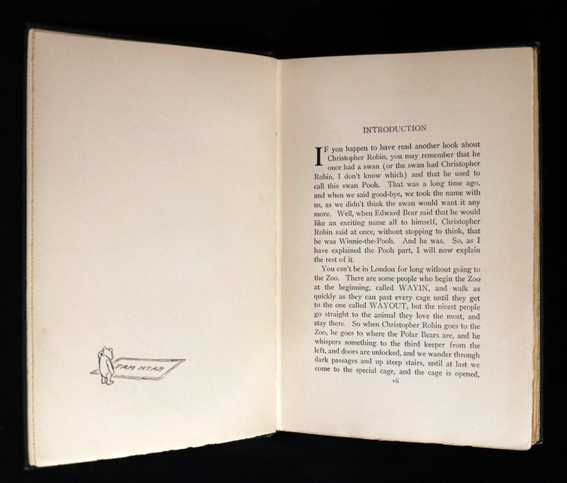 1926 Rare First Edition - WINNIE-THE-POOH by A.A. Milne & Illustrated by E.H. Shepard.