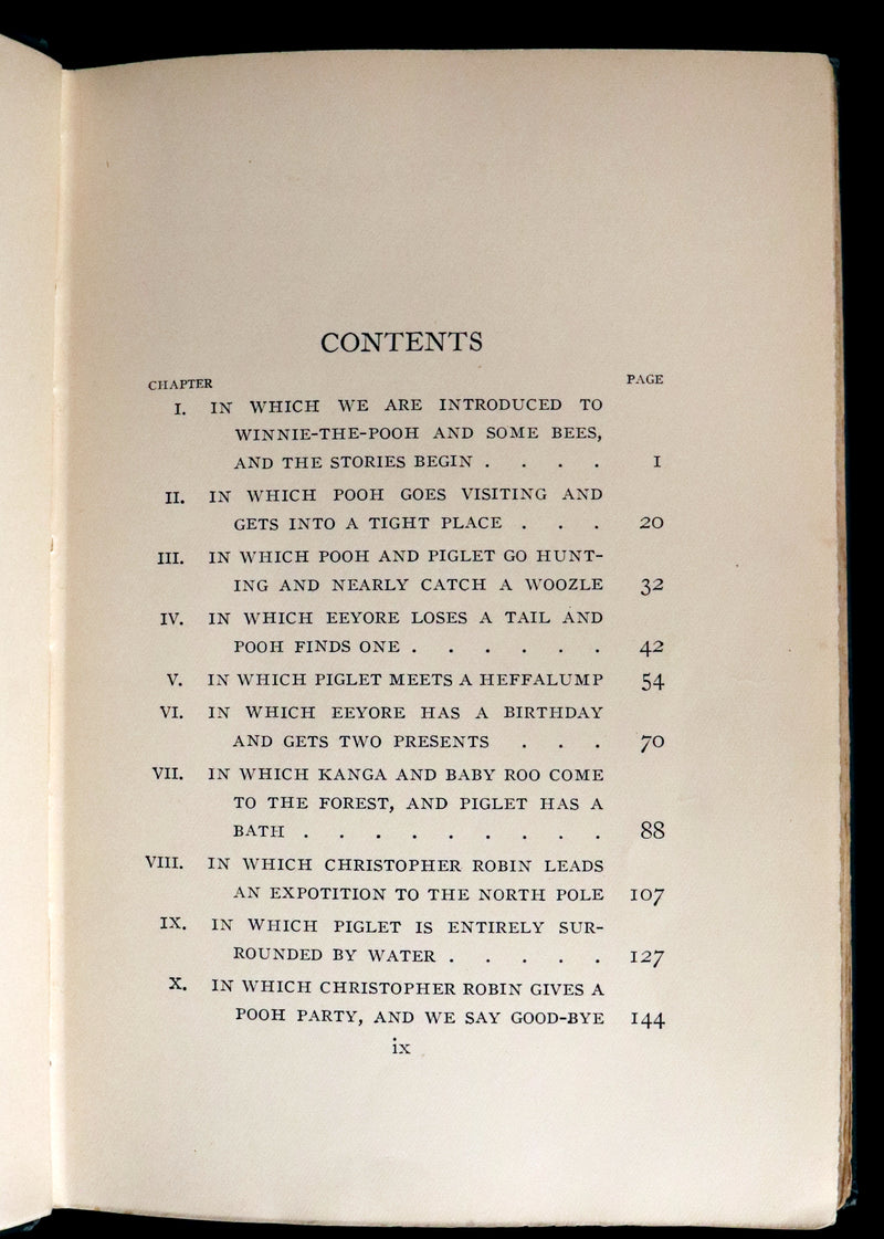 1926 Rare First Edition - WINNIE-THE-POOH by A.A. Milne & Illustrated by E.H. Shepard.