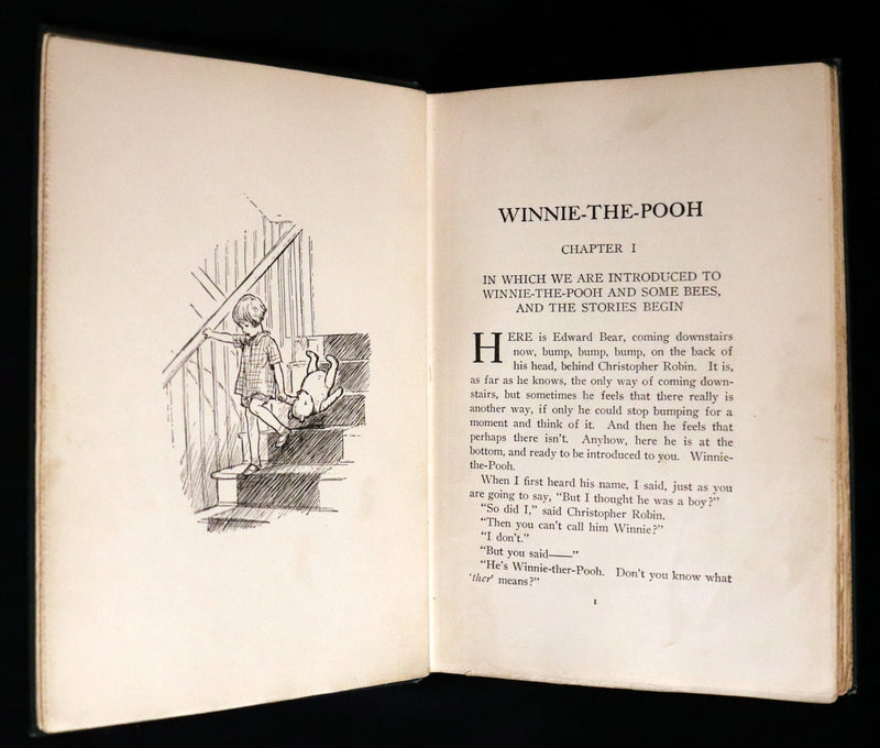 1926 Rare First Edition - WINNIE-THE-POOH by A.A. Milne & Illustrated by E.H. Shepard.
