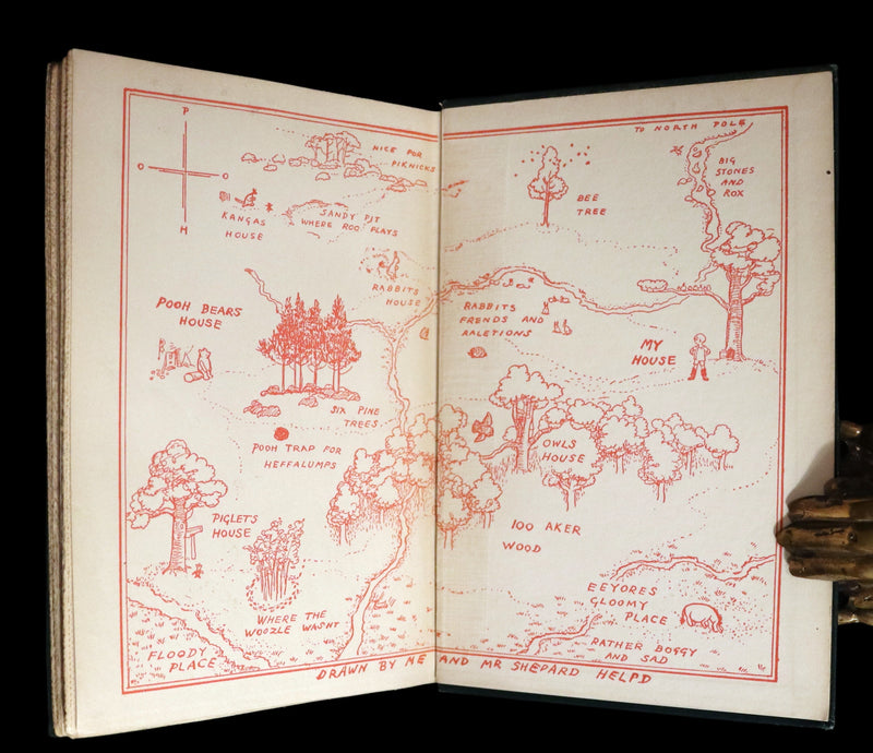 1926 Rare First Edition - WINNIE-THE-POOH by A.A. Milne & Illustrated by E.H. Shepard.