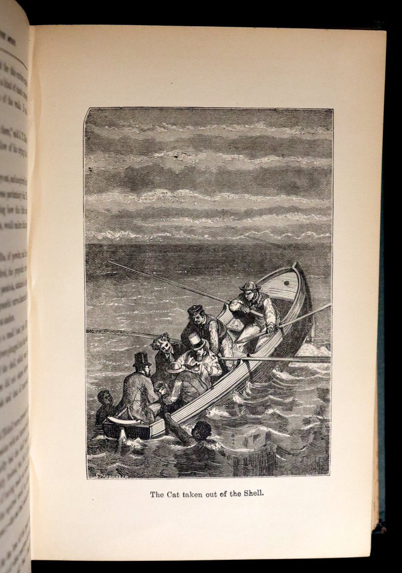1896 Rare Book - JULES VERNE - From the Earth to the Moon, Direct in 97 hours 20 minutes.