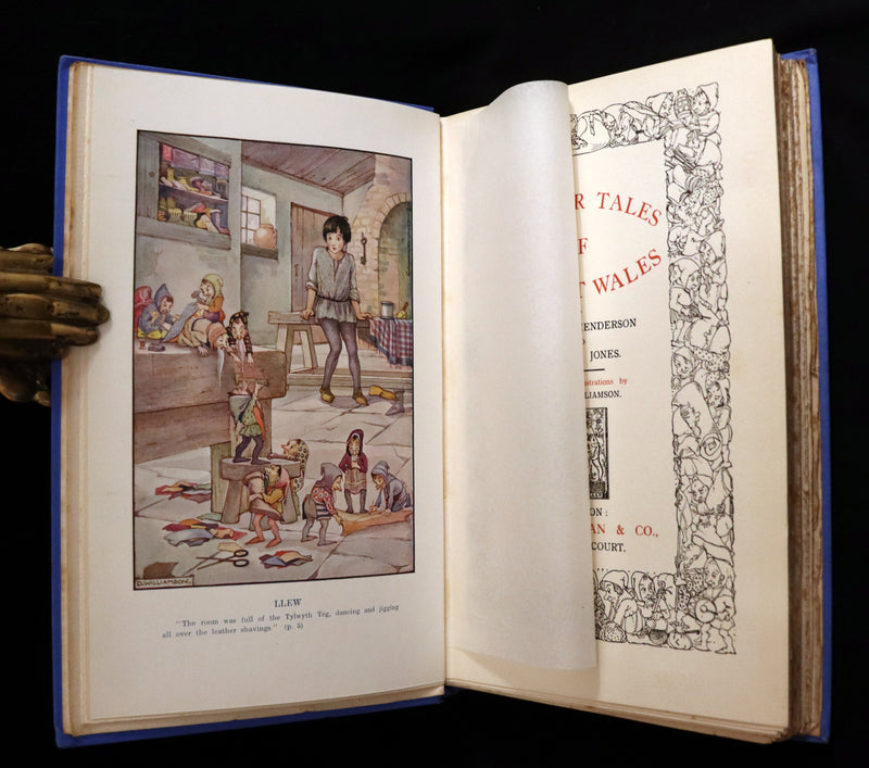 1921 Rare First Edition - FAIRY and WONDER TALES OF ANCIENT WALES Illustrated by Doris Williamson.