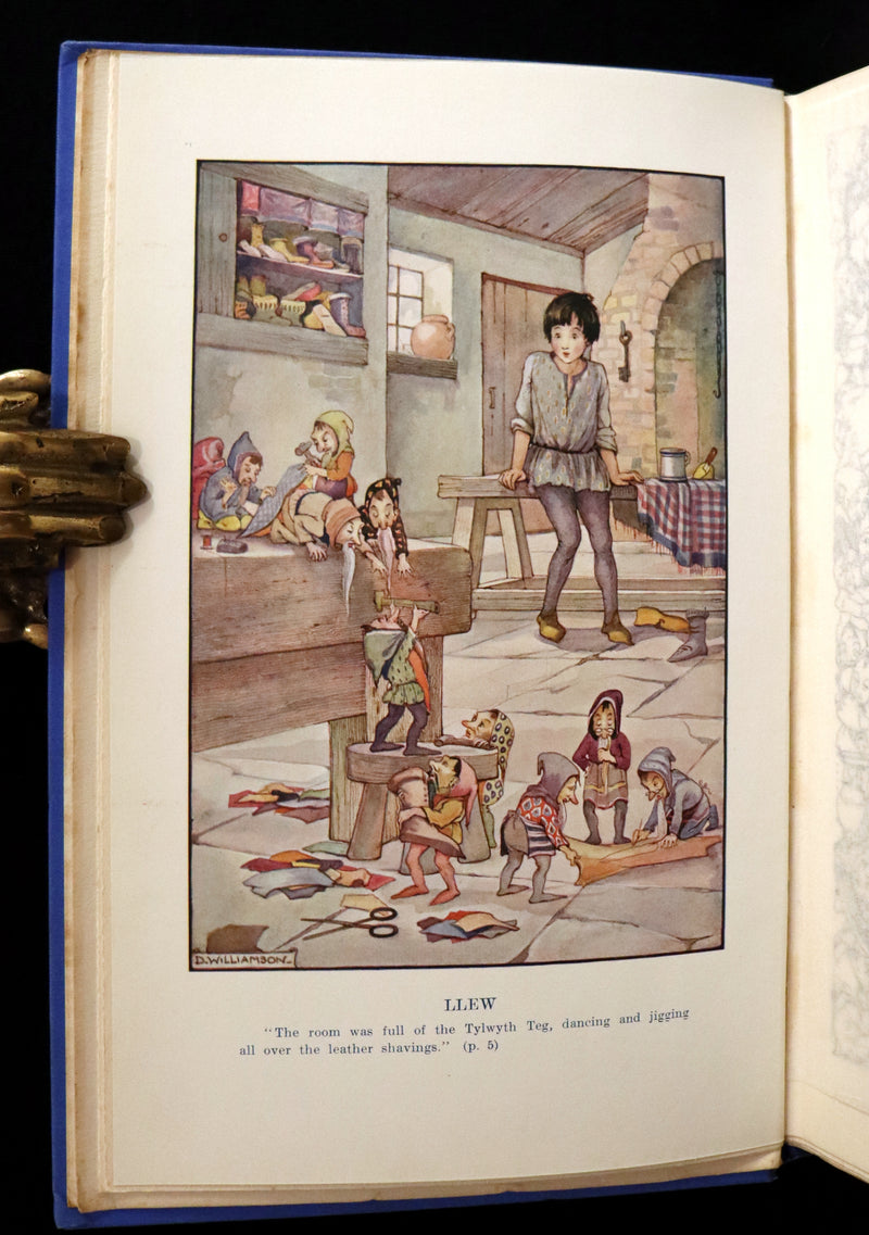1921 Rare First Edition - FAIRY and WONDER TALES OF ANCIENT WALES Illustrated by Doris Williamson.