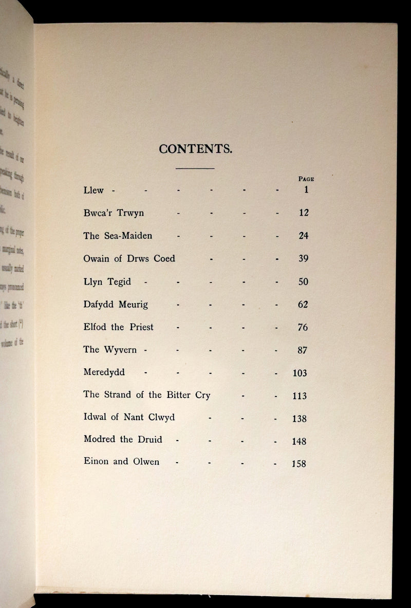 1921 Rare First Edition - FAIRY and WONDER TALES OF ANCIENT WALES Illustrated by Doris Williamson.