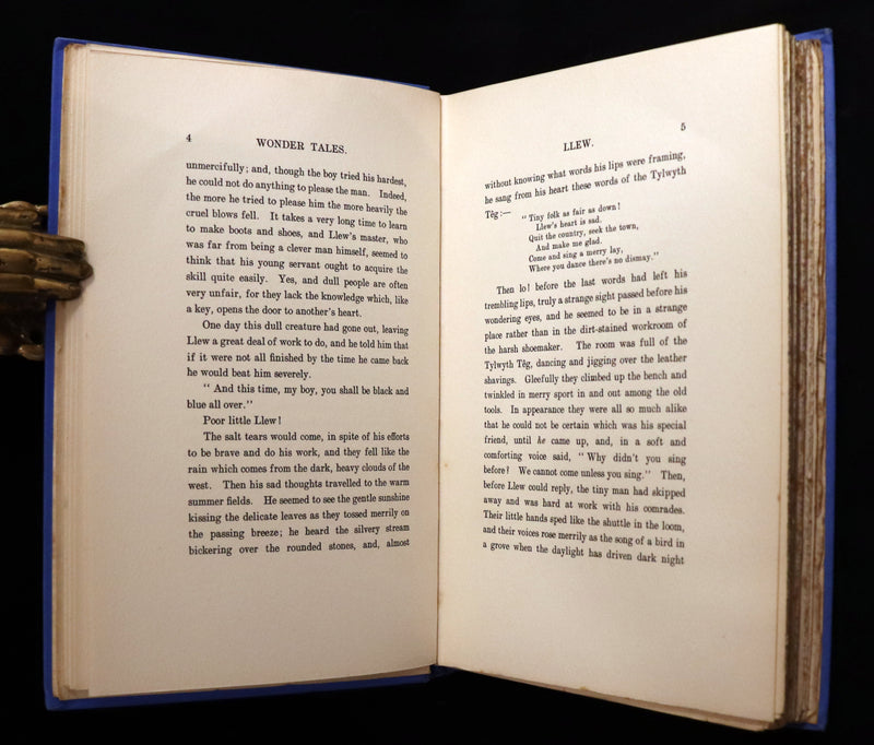 1921 Rare First Edition - FAIRY and WONDER TALES OF ANCIENT WALES Illustrated by Doris Williamson.