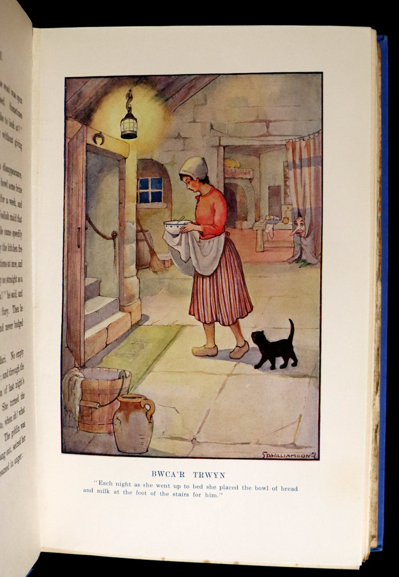 1921 Rare First Edition - FAIRY and WONDER TALES OF ANCIENT WALES Illustrated by Doris Williamson.
