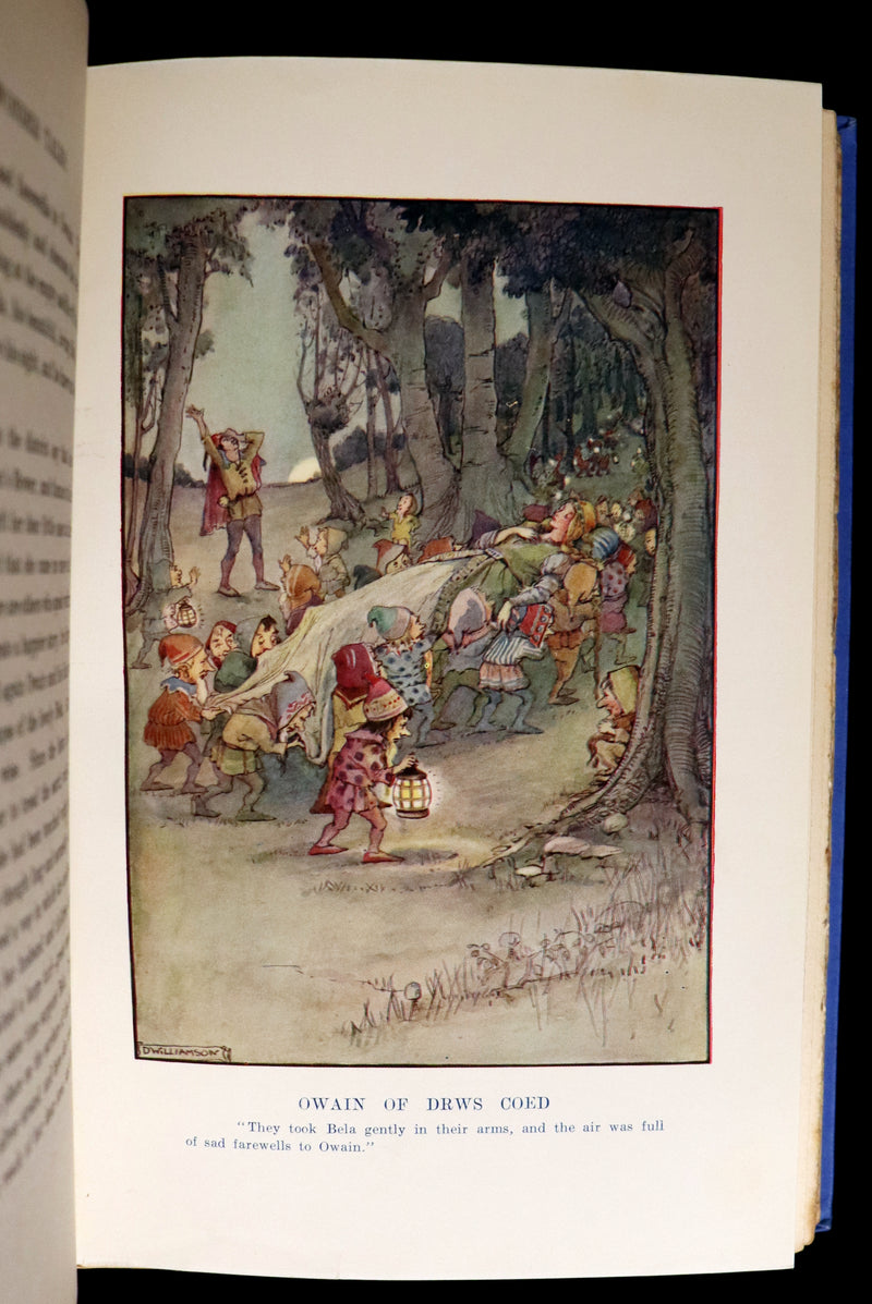 1921 Rare First Edition - FAIRY and WONDER TALES OF ANCIENT WALES Illustrated by Doris Williamson.