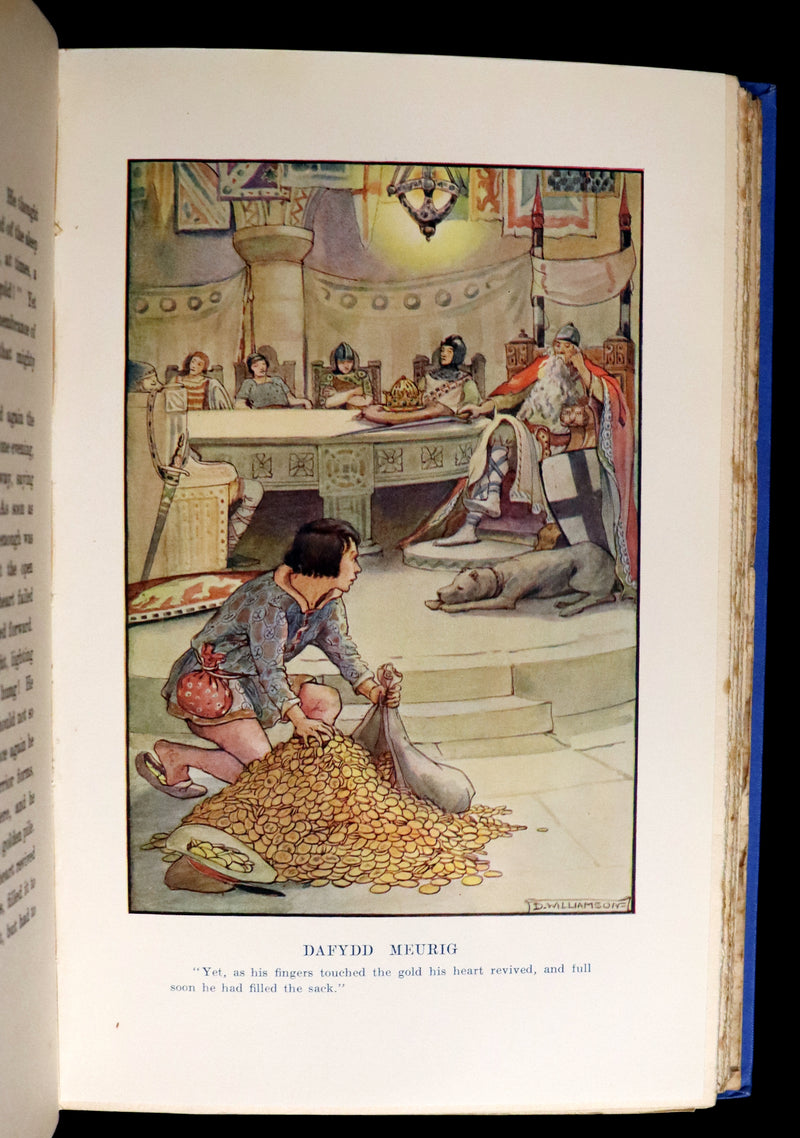 1921 Rare First Edition - FAIRY and WONDER TALES OF ANCIENT WALES Illustrated by Doris Williamson.