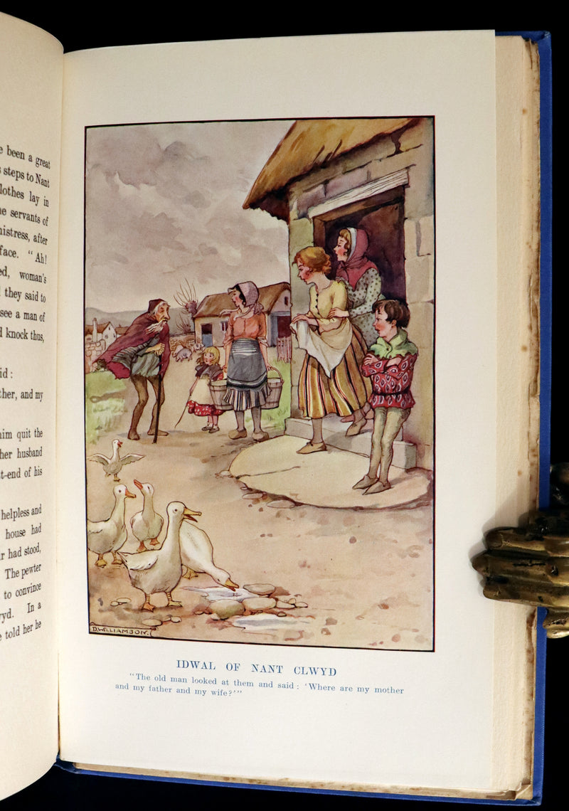 1921 Rare First Edition - FAIRY and WONDER TALES OF ANCIENT WALES Illustrated by Doris Williamson.