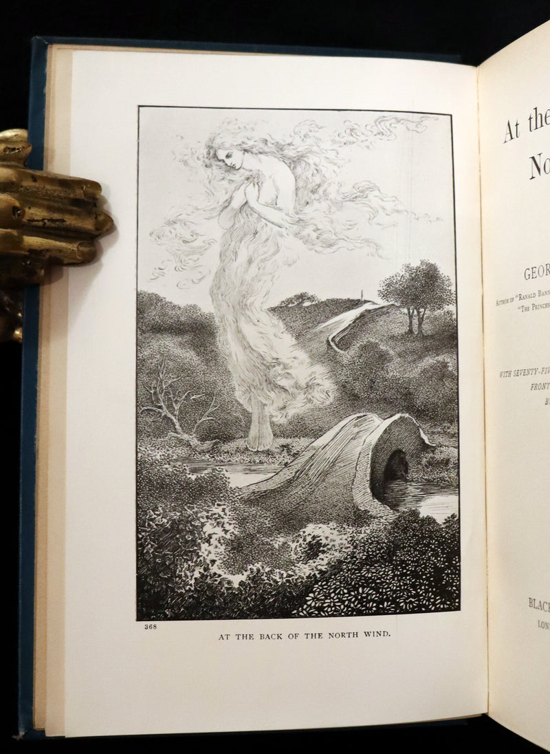 1900 Rare Book - AT THE BACK OF THE NORTH WIND by George MacDonald illustrated by Arthur Hughes.