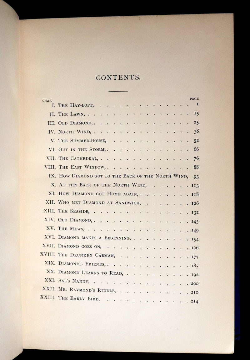 1900 Rare Book - AT THE BACK OF THE NORTH WIND by George MacDonald illustrated by Arthur Hughes.