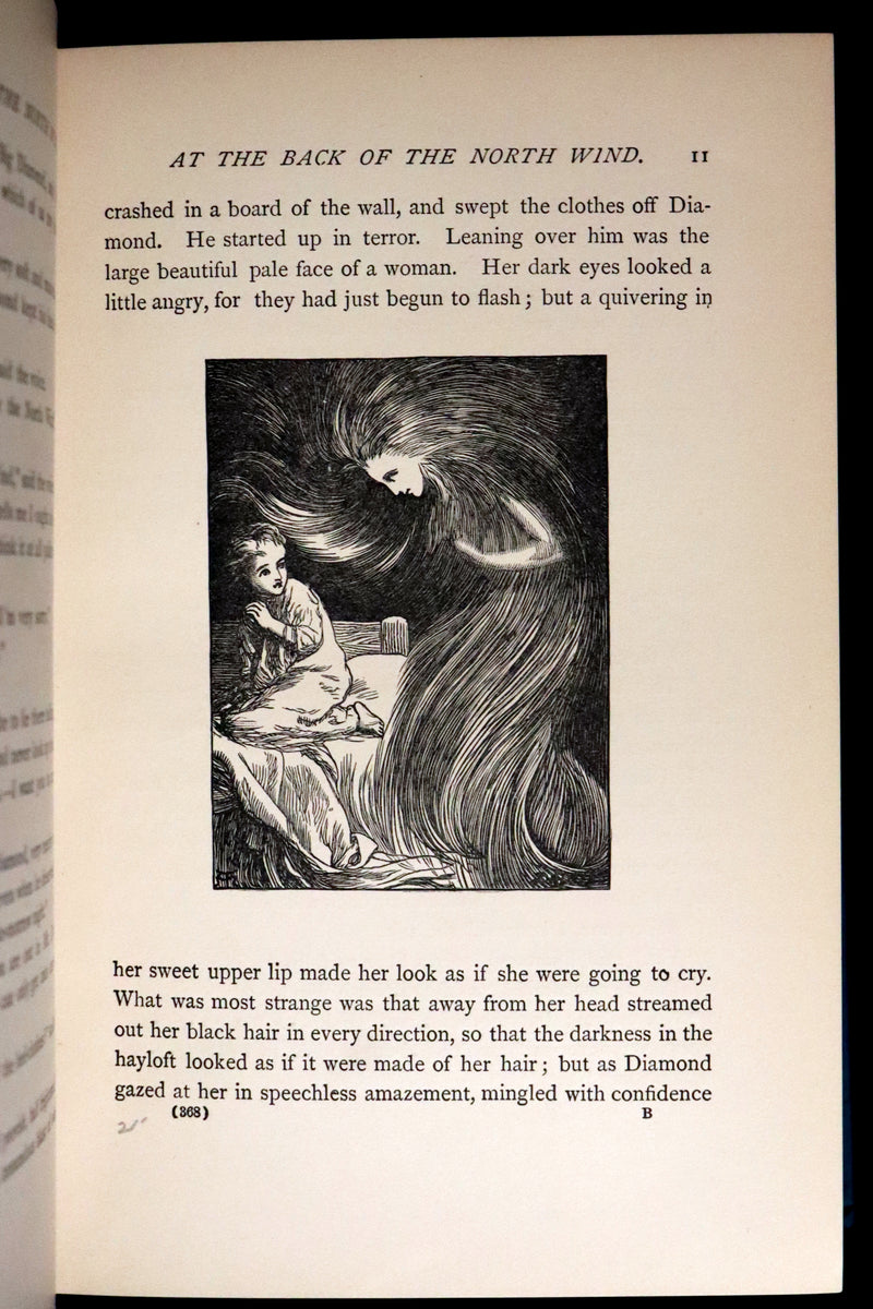 1900 Rare Book - AT THE BACK OF THE NORTH WIND by George MacDonald illustrated by Arthur Hughes.