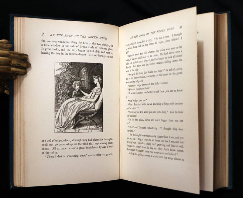 1900 Rare Book - AT THE BACK OF THE NORTH WIND by George MacDonald illustrated by Arthur Hughes.