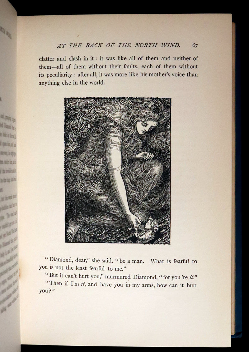 1900 Rare Book - AT THE BACK OF THE NORTH WIND by George MacDonald illustrated by Arthur Hughes.