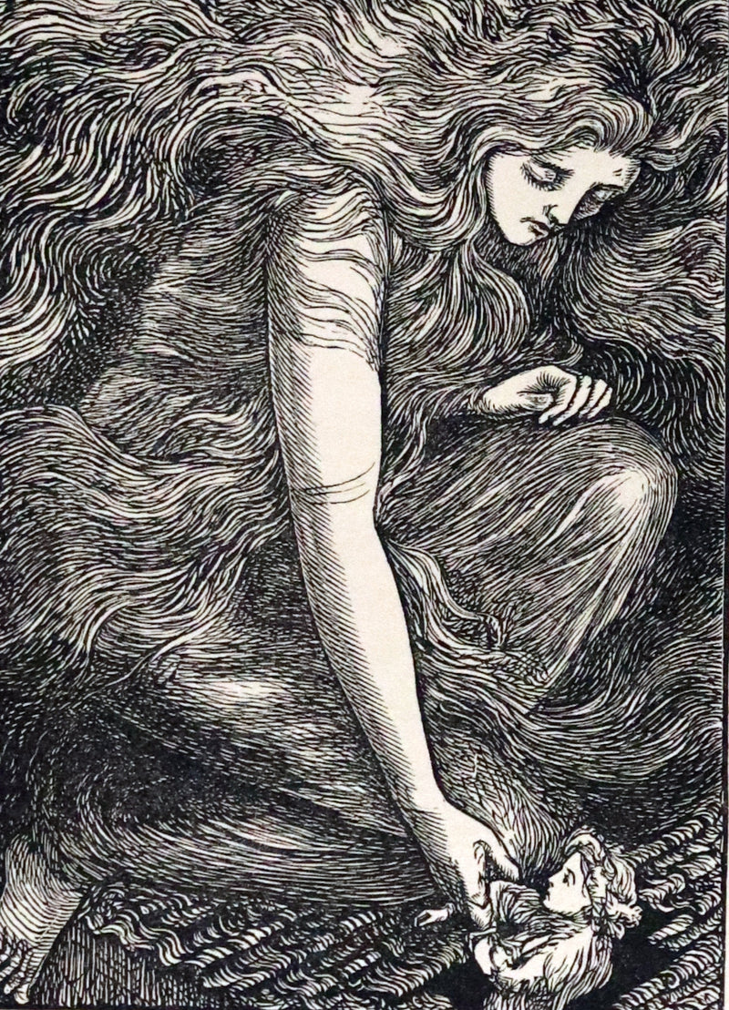 1900 Rare Book - AT THE BACK OF THE NORTH WIND by George MacDonald illustrated by Arthur Hughes.