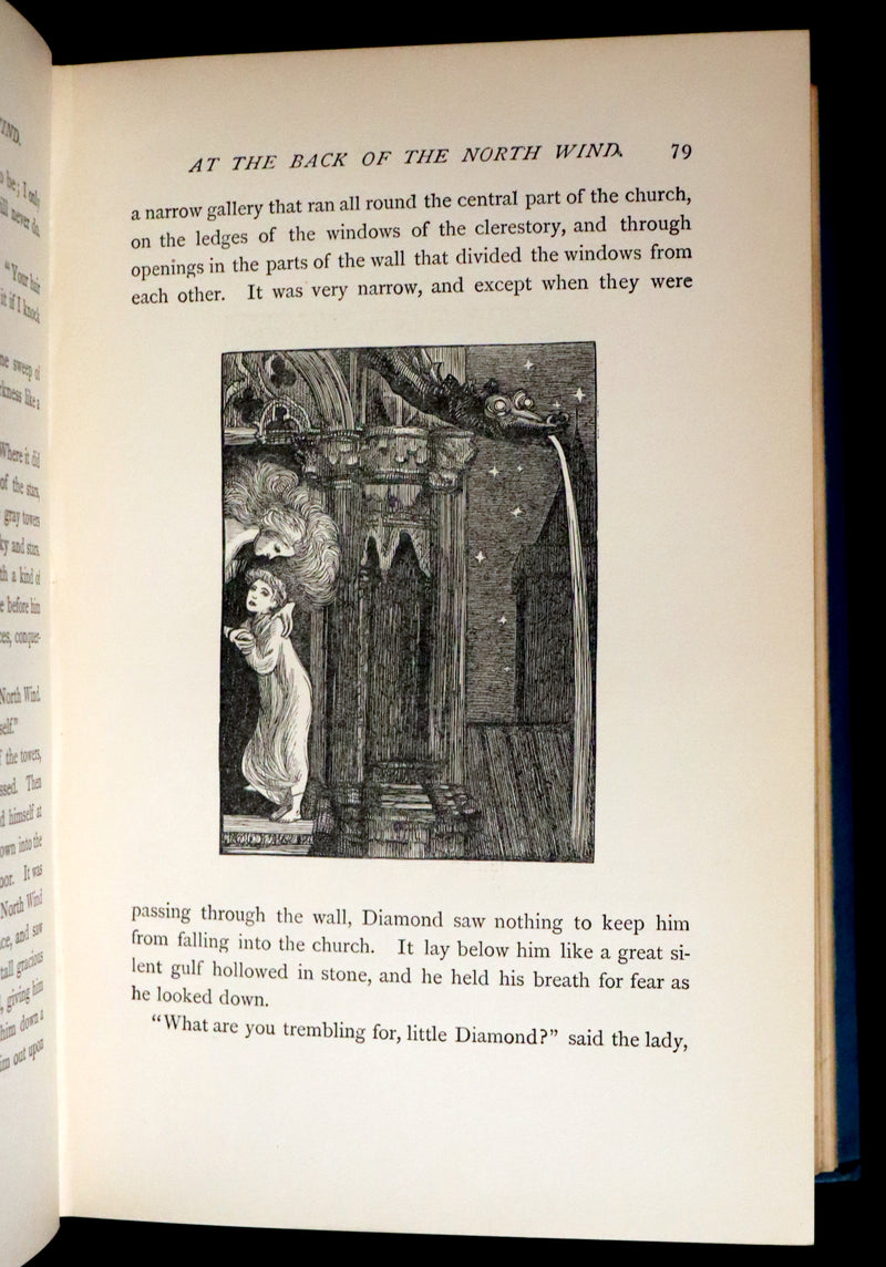 1900 Rare Book - AT THE BACK OF THE NORTH WIND by George MacDonald illustrated by Arthur Hughes.